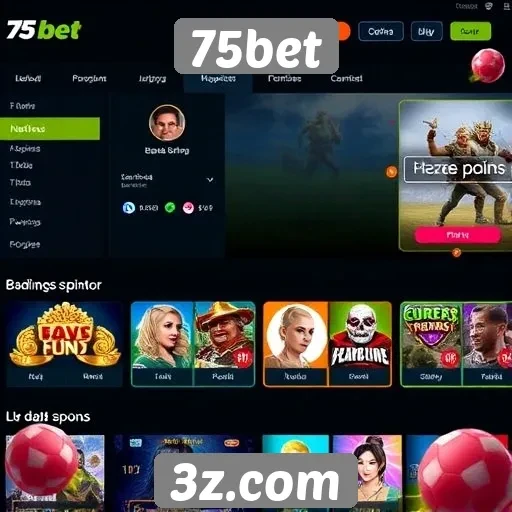 Novidades na interface do site de jogos 75bet