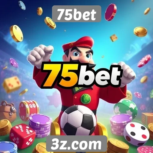 Variedade de jogos disponíveis no site 75bet